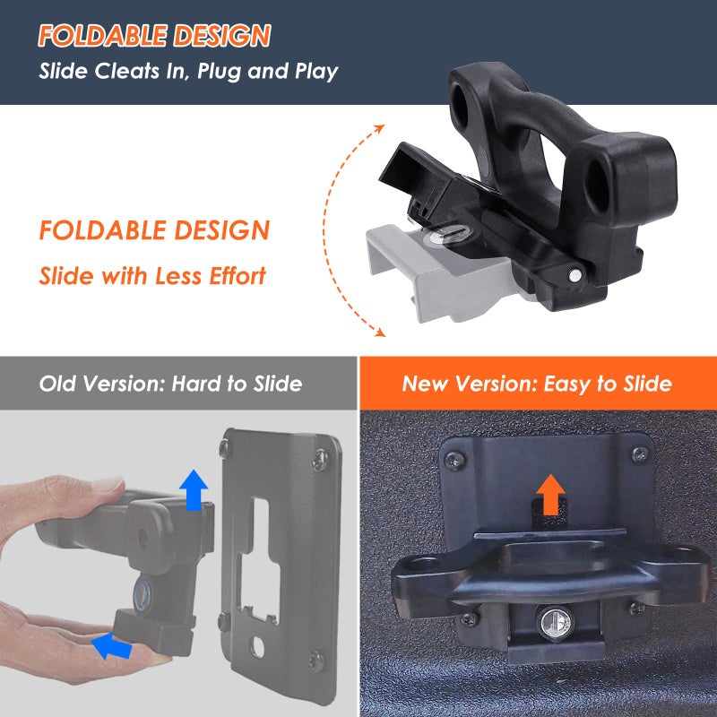 Morkot 4Pcs Truck Bed Tie Down Anchors Boxlink Cleats & Plates Compatible with Ford F150 F250 F350 & Raptor 2015-2024 2025 - Image 4